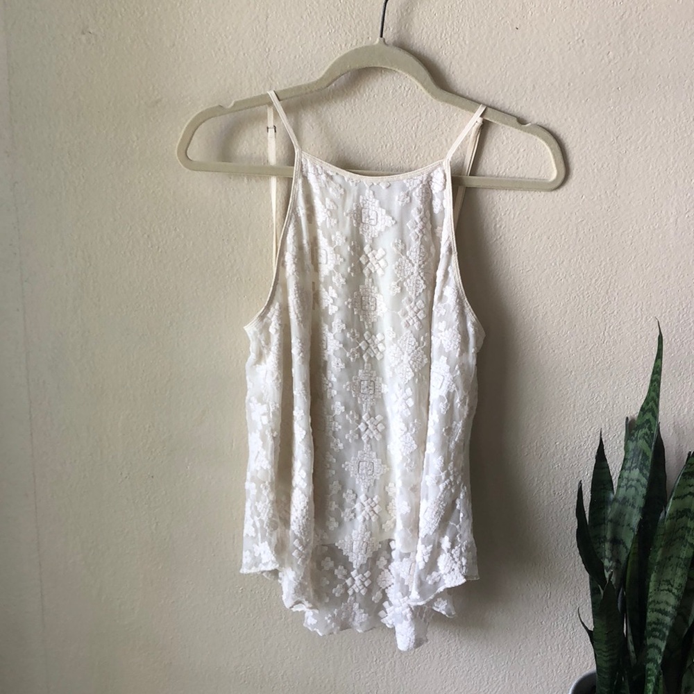 O’Neill lace off white tank